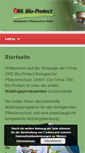 Mobile Screenshot of oere-bio-protect.de