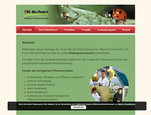 Tablet Screenshot of oere-bio-protect.de